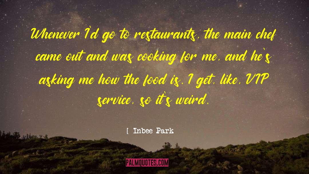 Weird Food quotes by Inbee Park