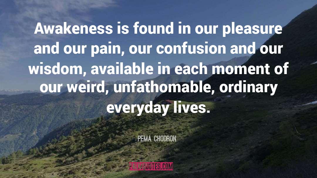 Weird Sisters quotes by Pema Chodron