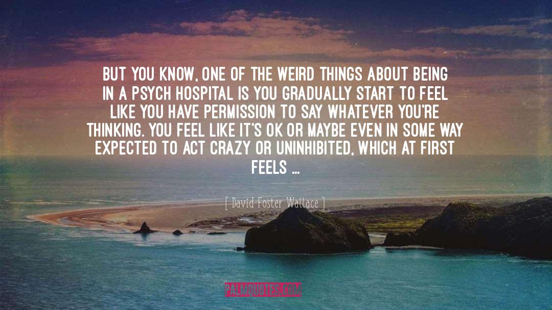 Weird Things quotes by David Foster Wallace