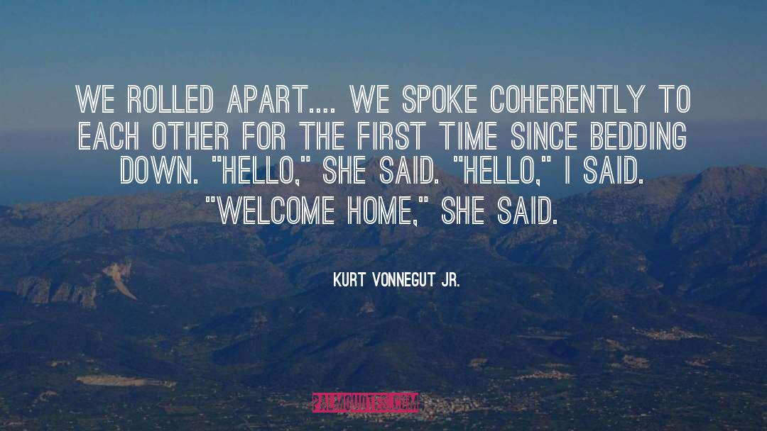 Welcome Home Mrs Jordan quotes by Kurt Vonnegut Jr.