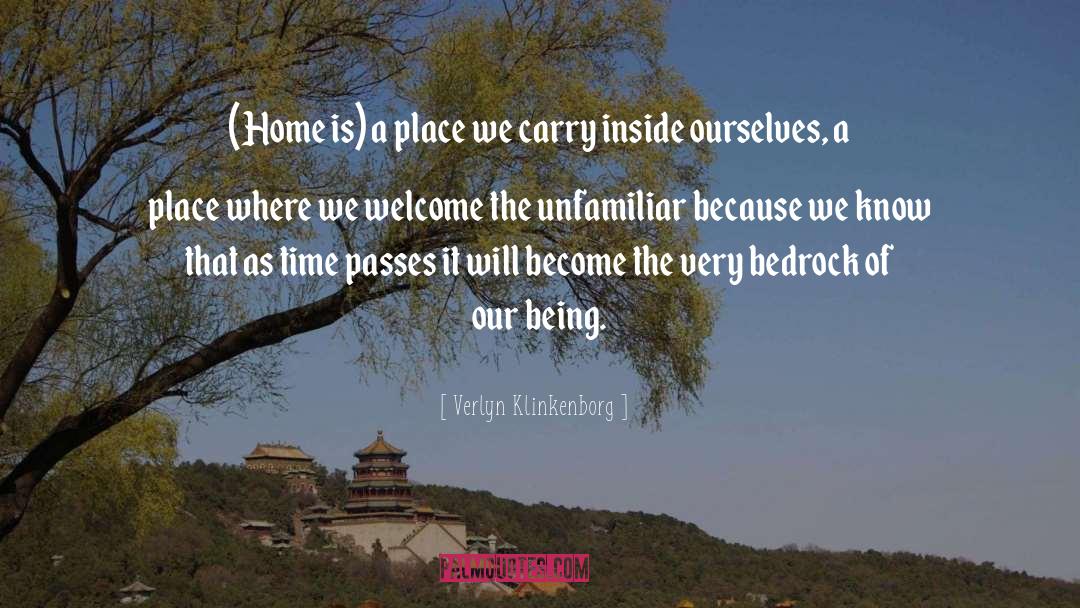 Welcome quotes by Verlyn Klinkenborg