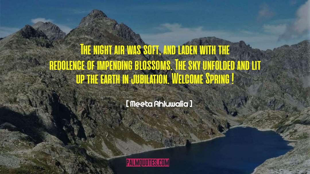 Welcome Spring quotes by Meeta Ahluwalia