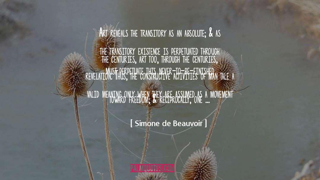 Welcome To The Revelation quotes by Simone De Beauvoir