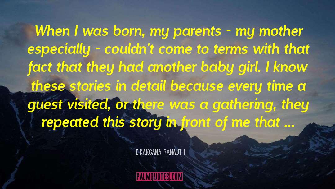 Welcoming New Born Baby Girl quotes by Kangana Ranaut
