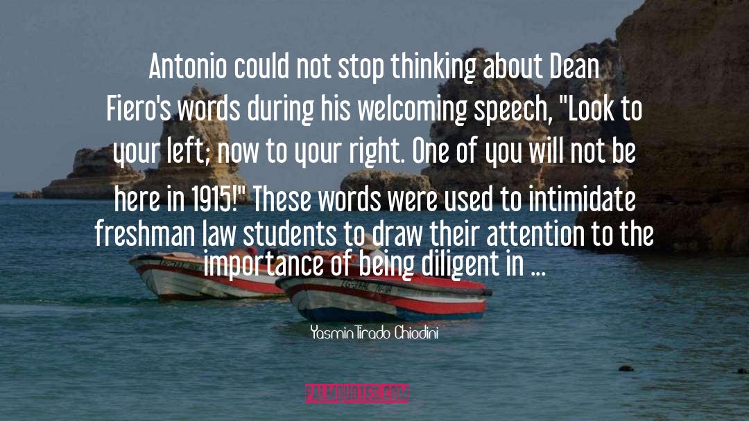 Welcoming quotes by Yasmin Tirado-Chiodini