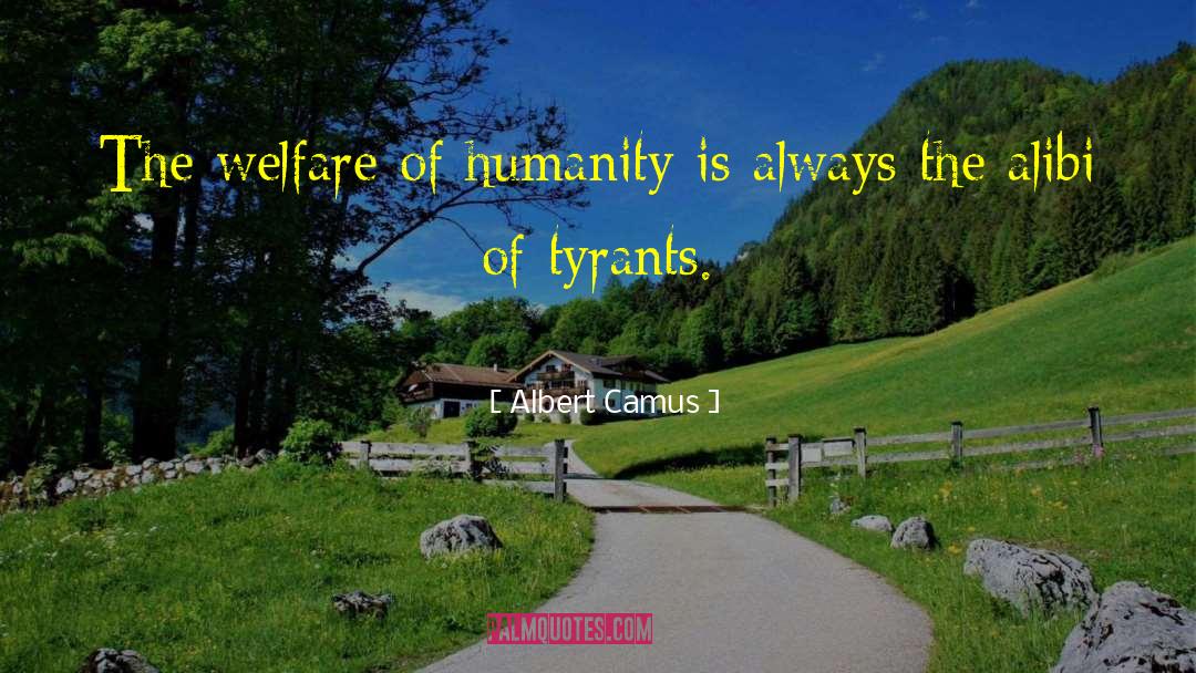 Welfare Of Humanity quotes by Albert Camus