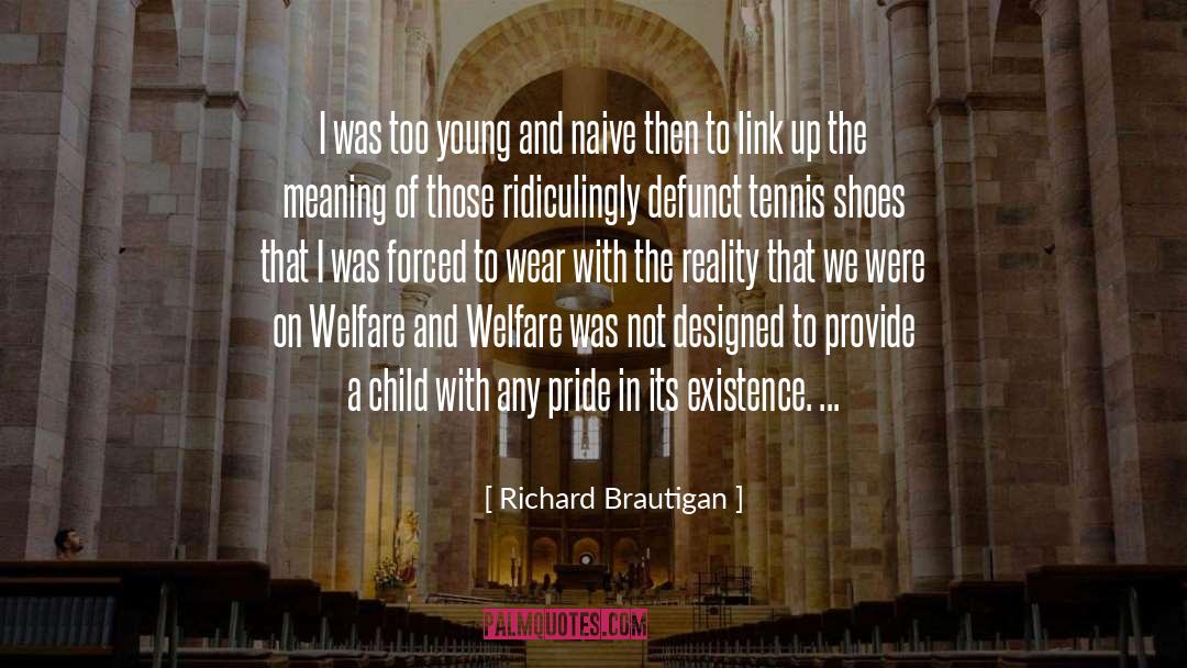 Welfare quotes by Richard Brautigan
