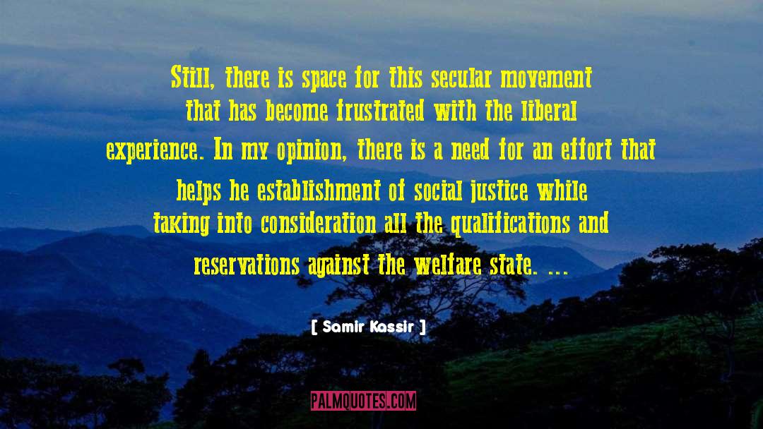 Welfare State quotes by Samir Kassir
