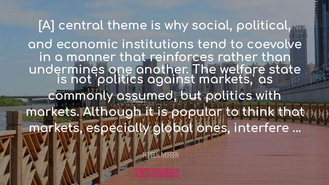 Welfare State quotes by Torben Iversen