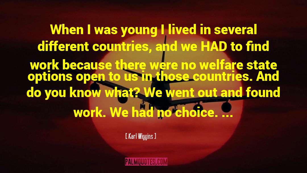 Welfare State quotes by Karl Wiggins