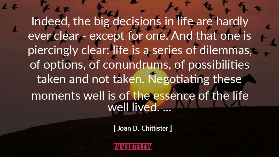 Well Lived L quotes by Joan D. Chittister