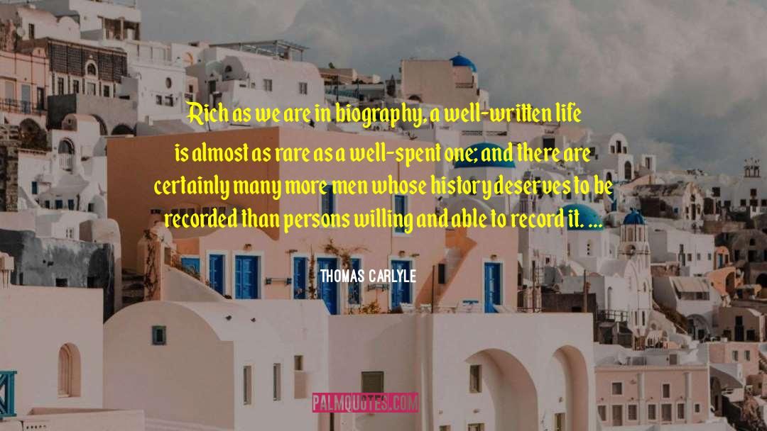 Well Spent quotes by Thomas Carlyle