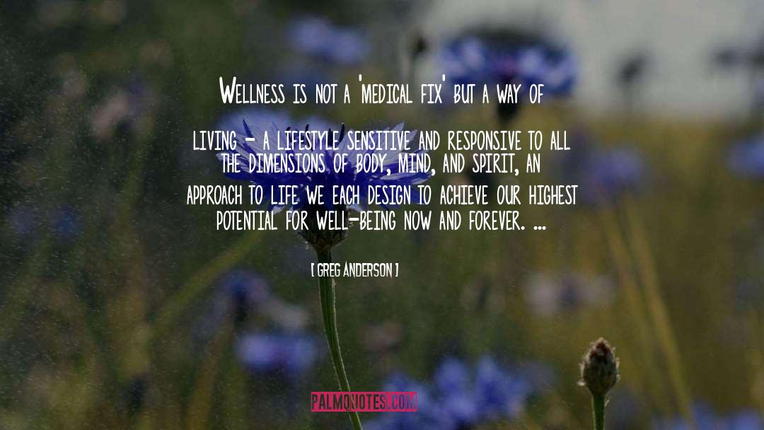 Wellness quotes by Greg Anderson