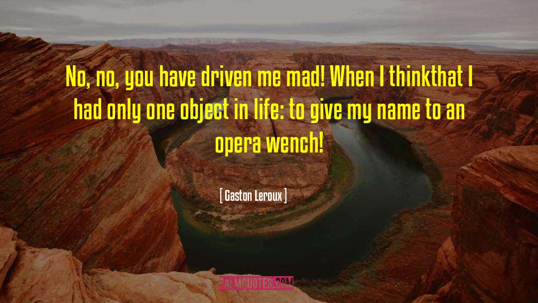 Wench quotes by Gaston Leroux