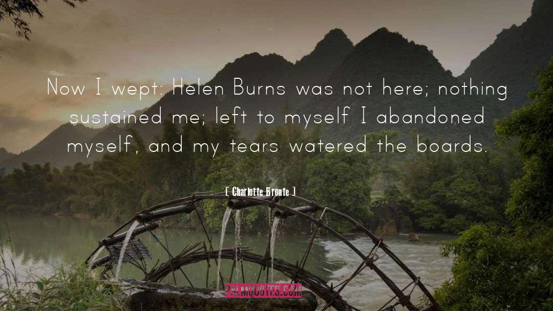 Wept quotes by Charlotte Bronte