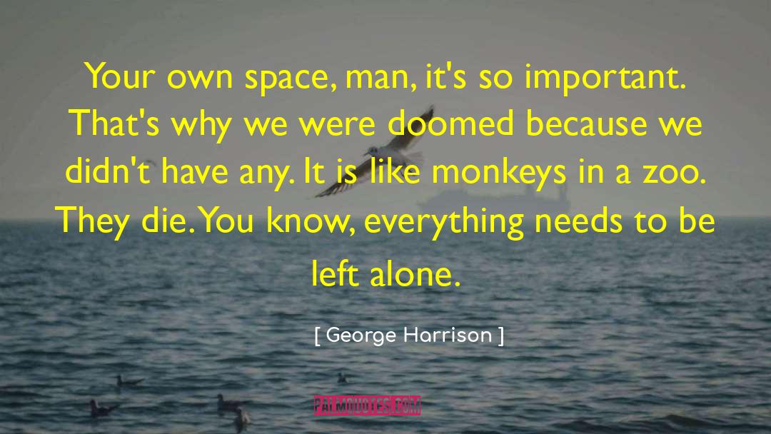 Were Doomed quotes by George Harrison