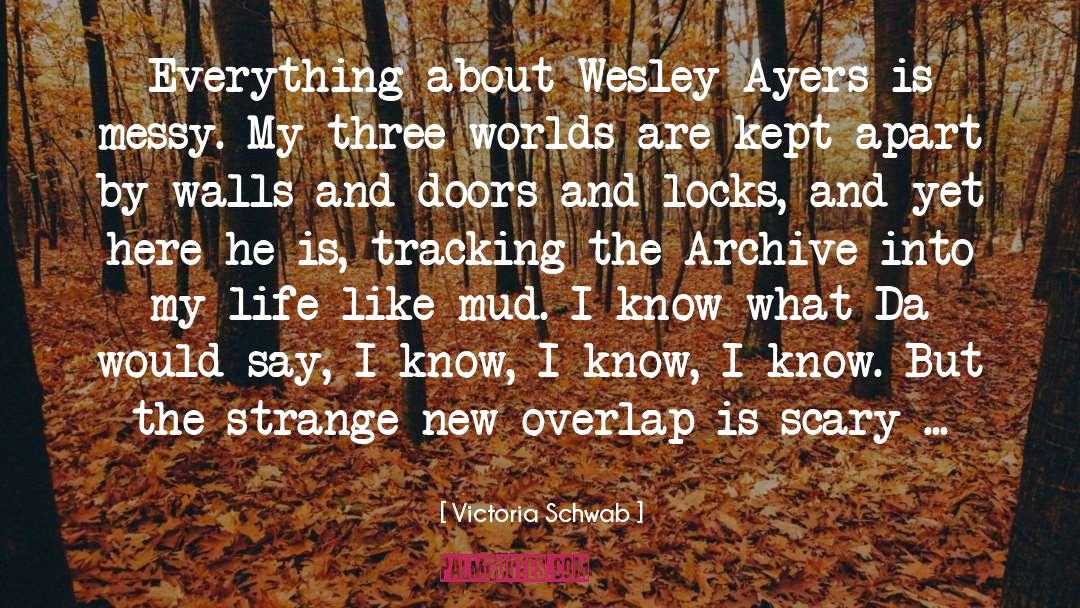 Wesley Ayers The Archived quotes by Victoria Schwab