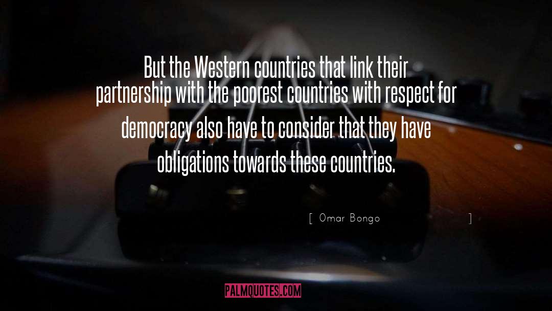 Western Values quotes by Omar Bongo