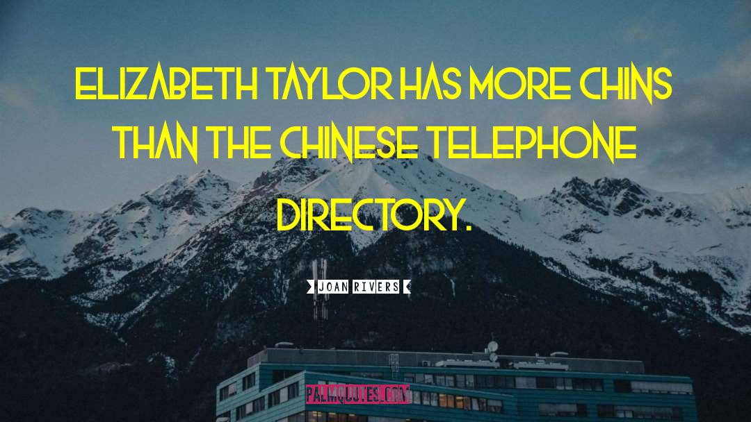 Westernised Chinese quotes by Joan Rivers