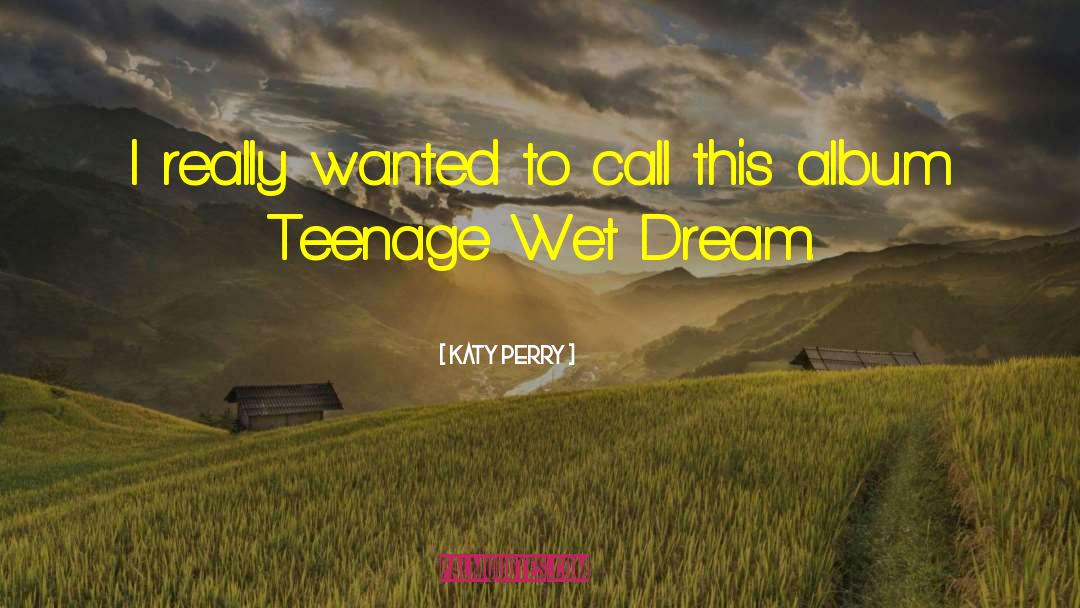 Wet Dream quotes by Katy Perry