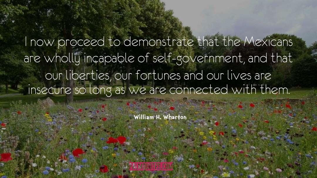 Wharton quotes by William H. Wharton