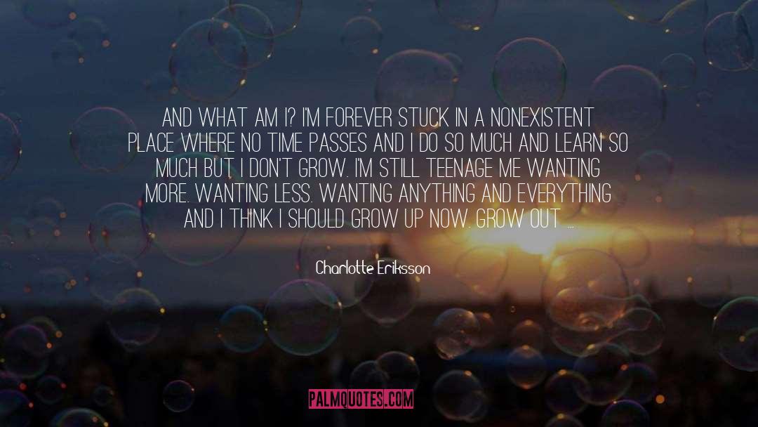 What Am I quotes by Charlotte Eriksson