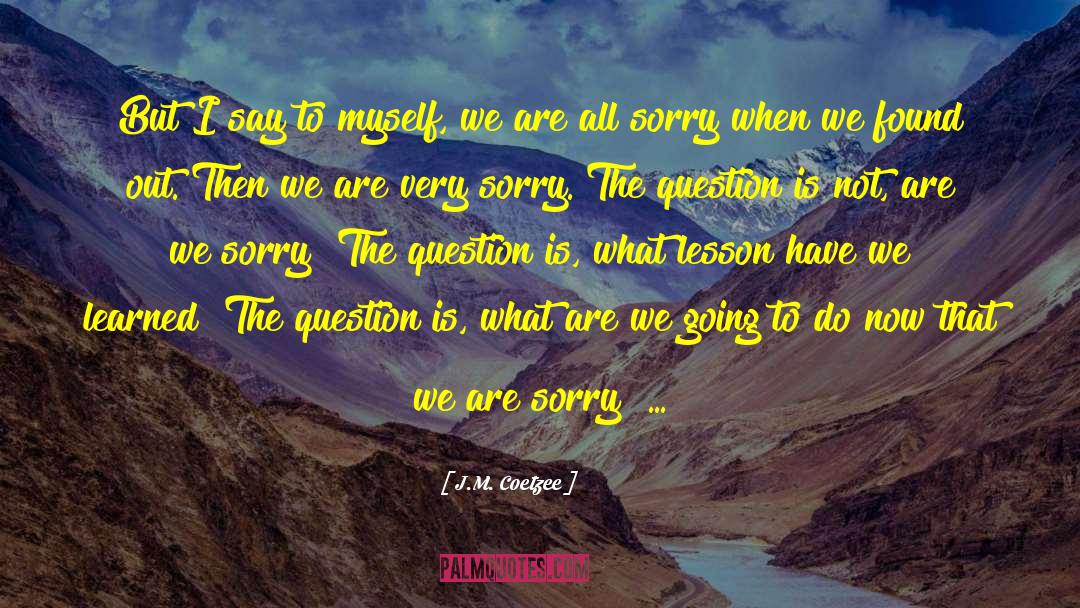 What Are We quotes by J.M. Coetzee