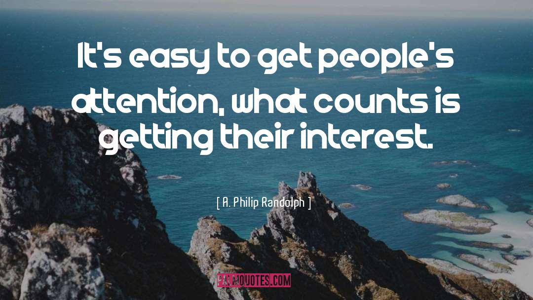 What Counts quotes by A. Philip Randolph