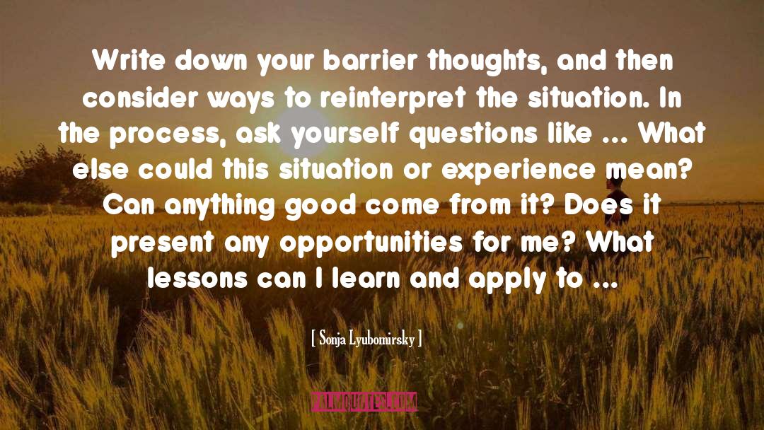 What Did I Learn Today quotes by Sonja Lyubomirsky