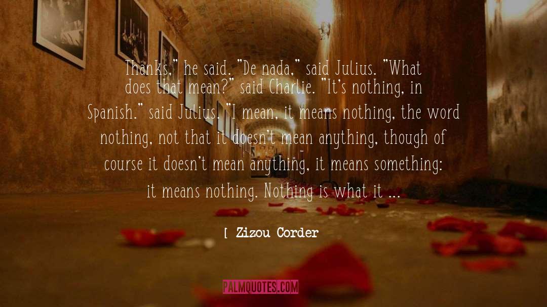 What Does quotes by Zizou Corder