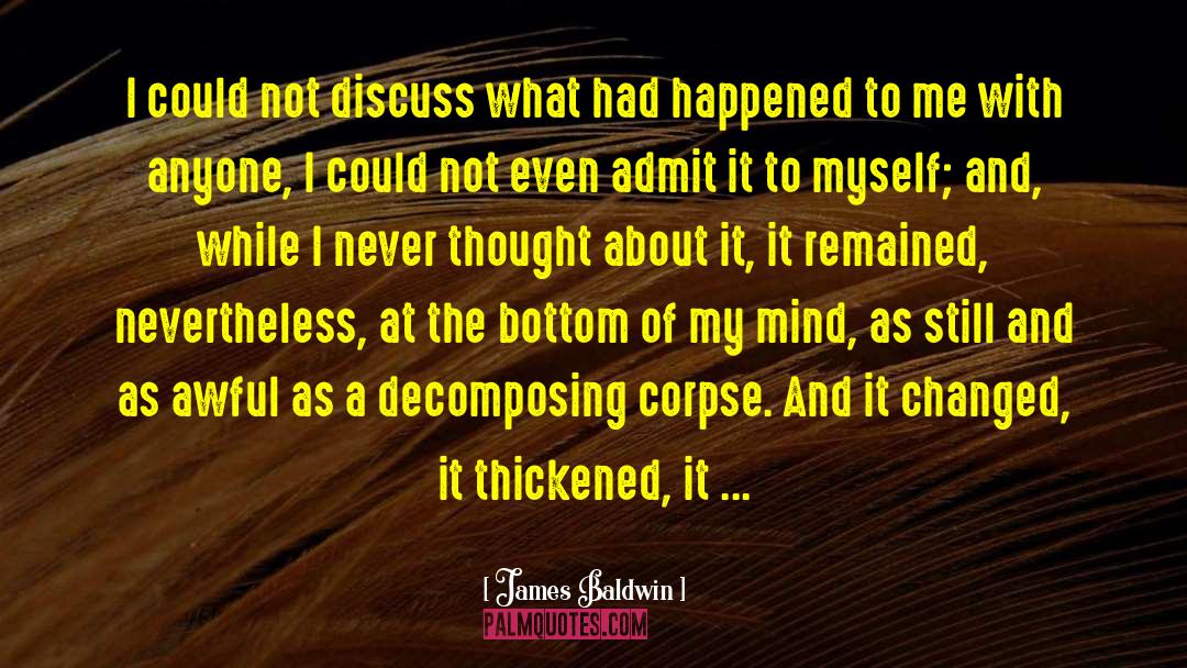 What Had Happened quotes by James Baldwin