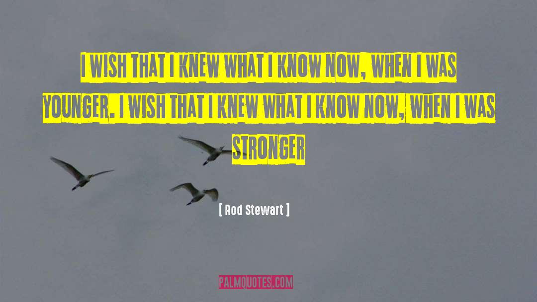 What I Know Now quotes by Rod Stewart