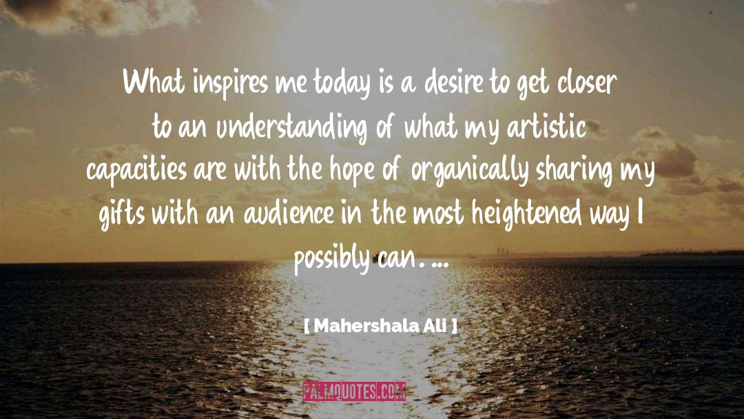 What Inspires Poets quotes by Mahershala Ali