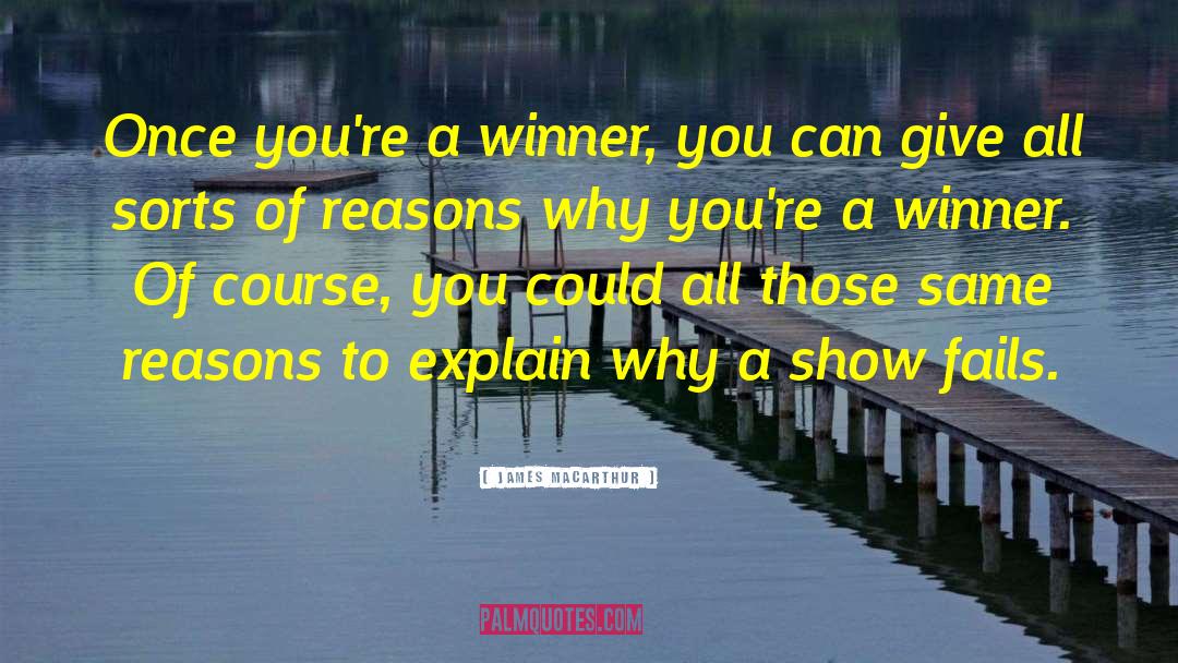 What Is A Winner Quote quotes by James MacArthur