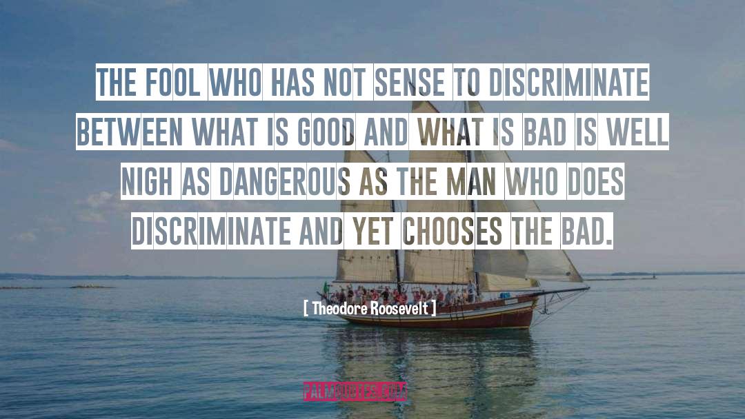 What Is Bad quotes by Theodore Roosevelt