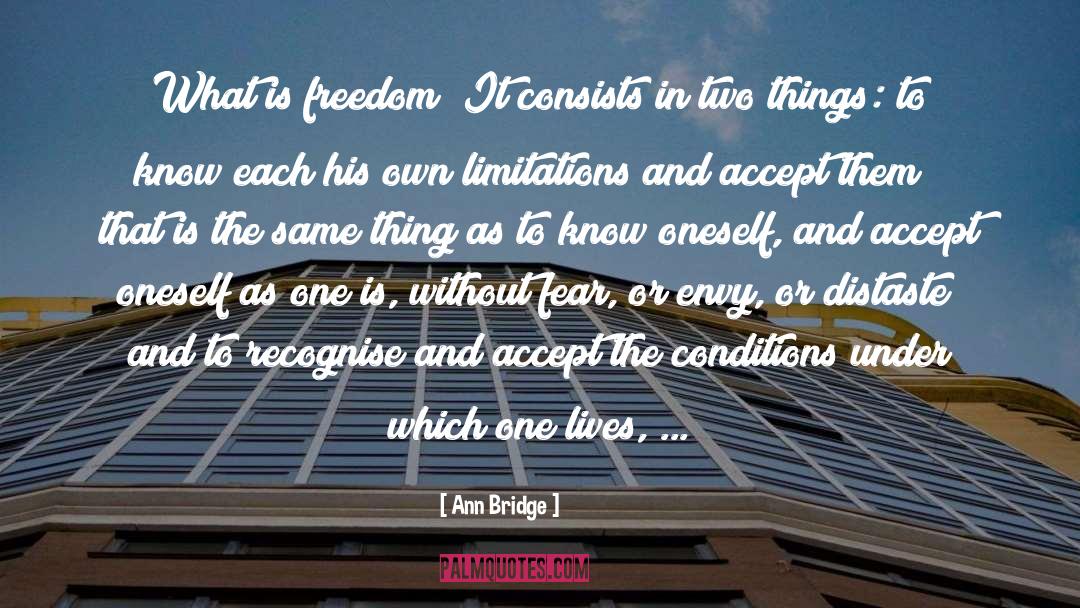 What Is Freedom quotes by Ann Bridge