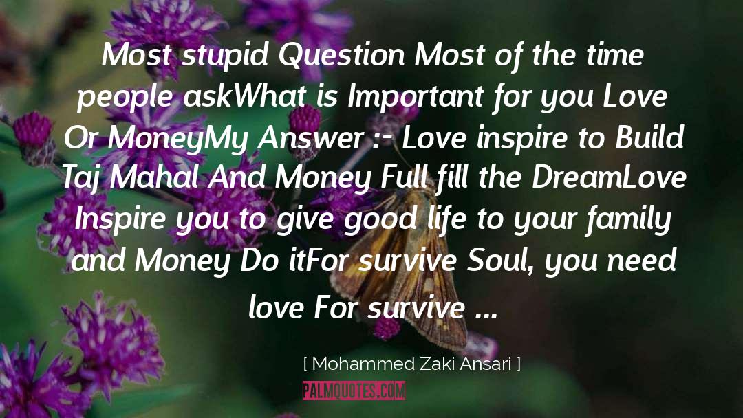 What Is Important quotes by Mohammed Zaki Ansari