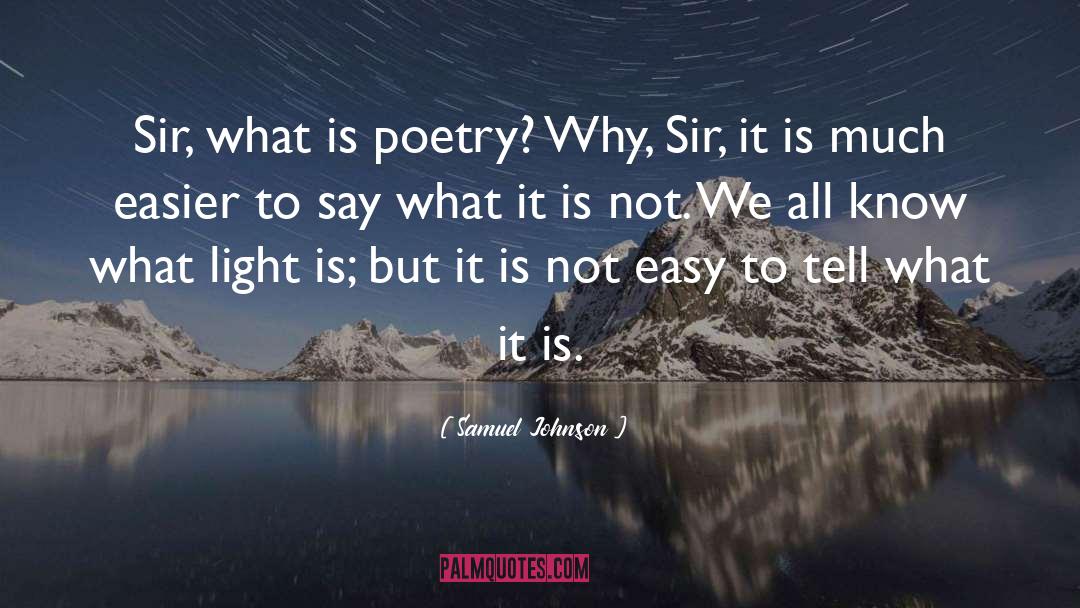 What Is Poetry quotes by Samuel Johnson
