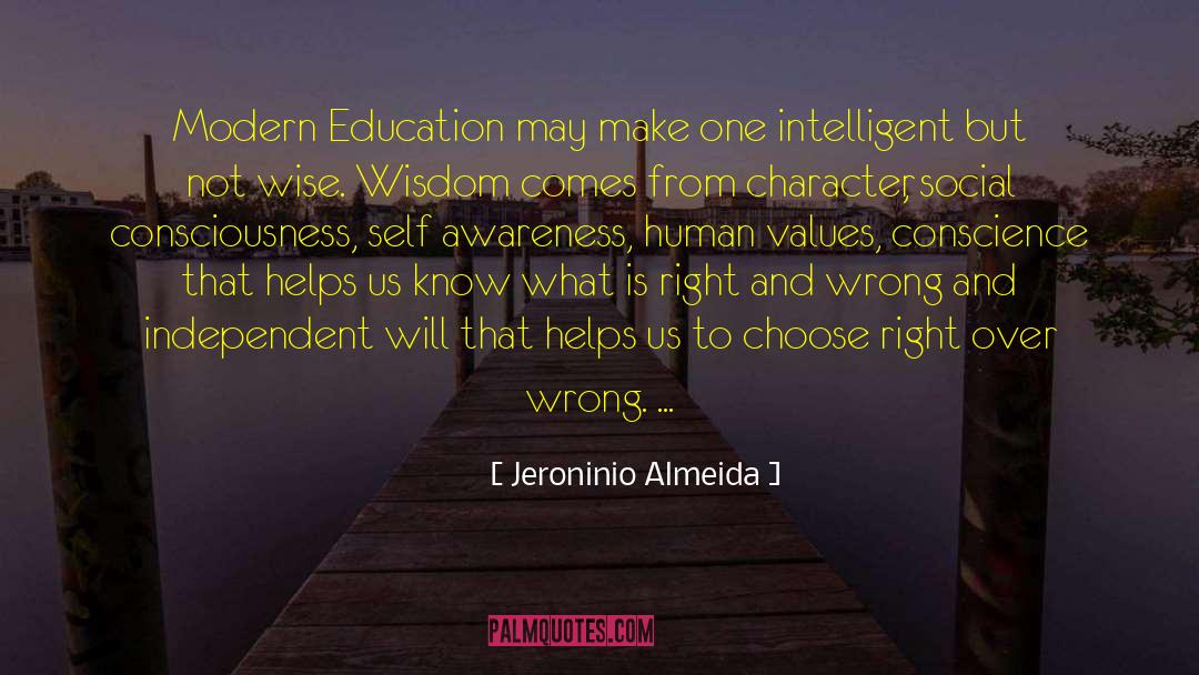 What Is Right And Wrong quotes by Jeroninio Almeida