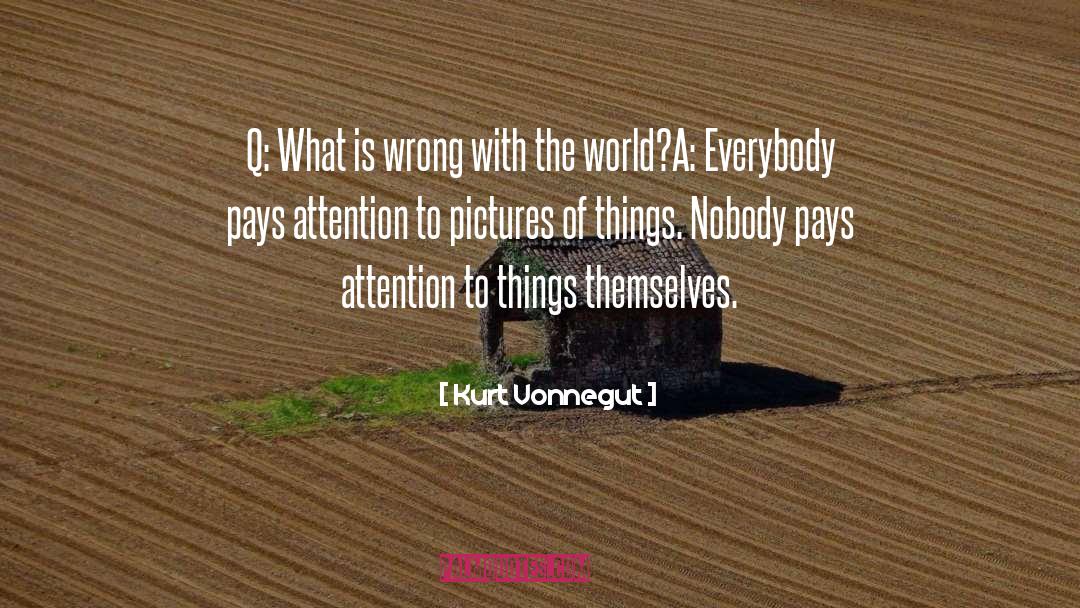 What Is Wrong With The World quotes by Kurt Vonnegut