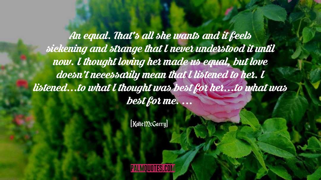 What Love Feels Like quotes by Katie McGarry