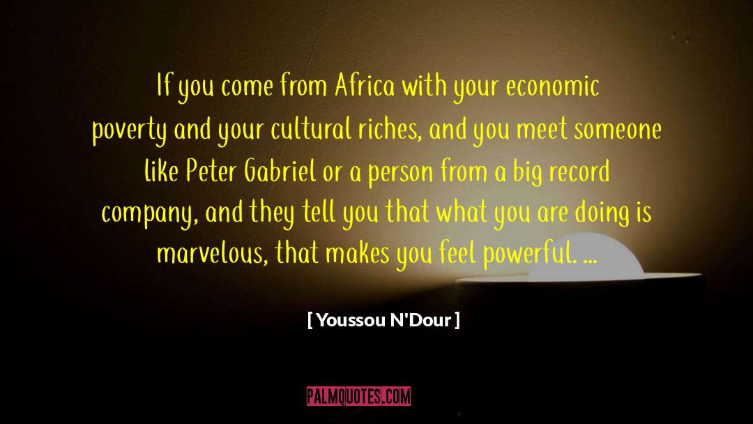 What Makes A Person Beautiful quotes by Youssou N'Dour