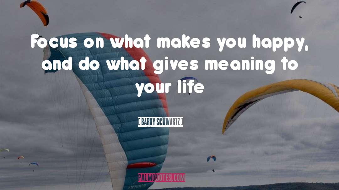 What Makes You Happy quotes by Barry Schwartz