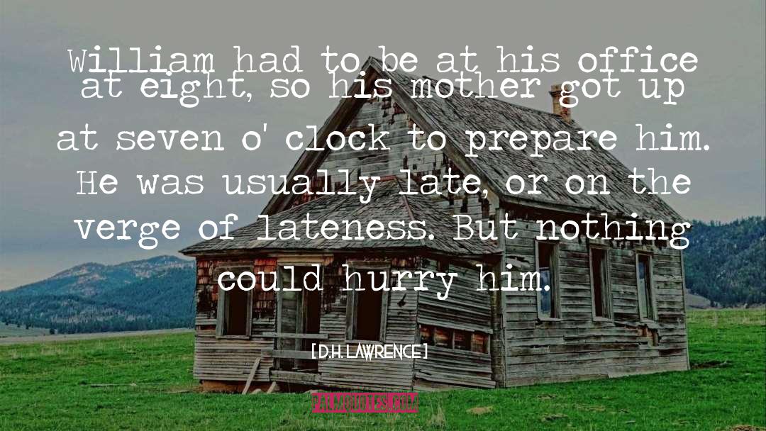 What O Clock quotes by D.H. Lawrence