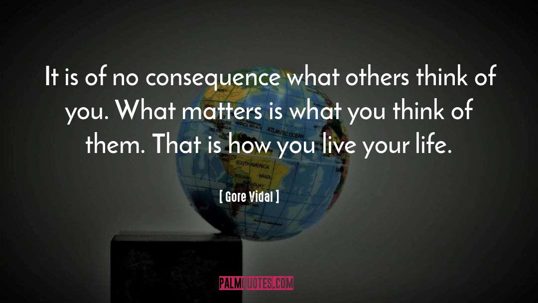 What Others Think About Us quotes by Gore Vidal
