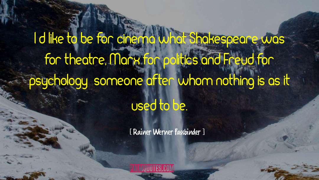 What Shakespeare quotes by Rainer Werner Fassbinder