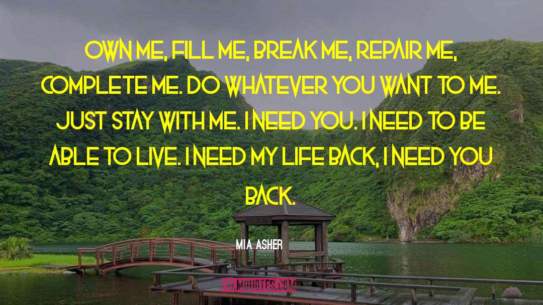 What Should I Do With My Life quotes by Mia Asher