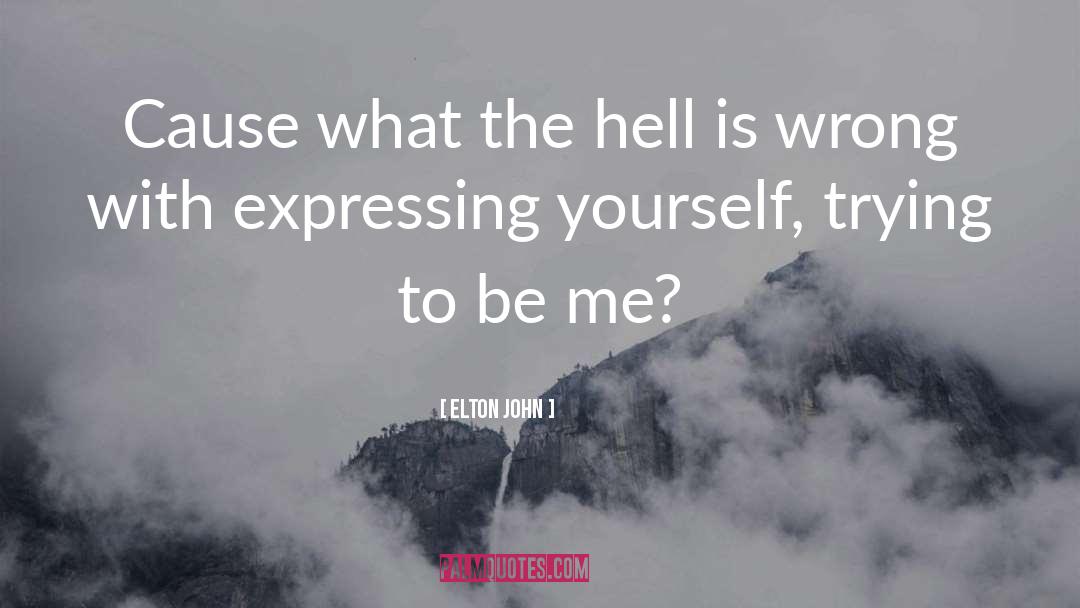 What The Hell quotes by Elton John