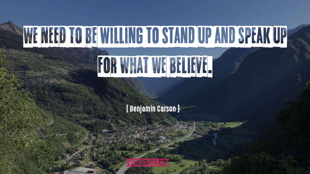 What We Believe quotes by Benjamin Carson