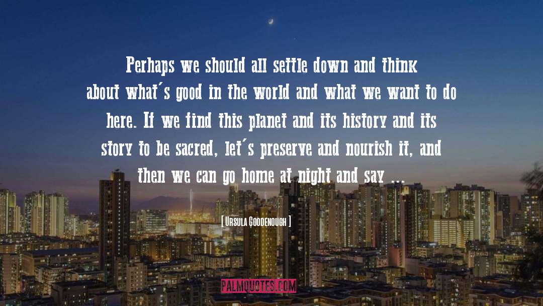 What We Want quotes by Ursula Goodenough